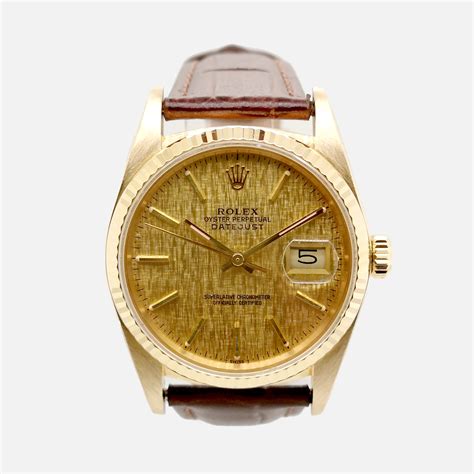 gold rolex datejust 16018|rolex 1601 datejust value.